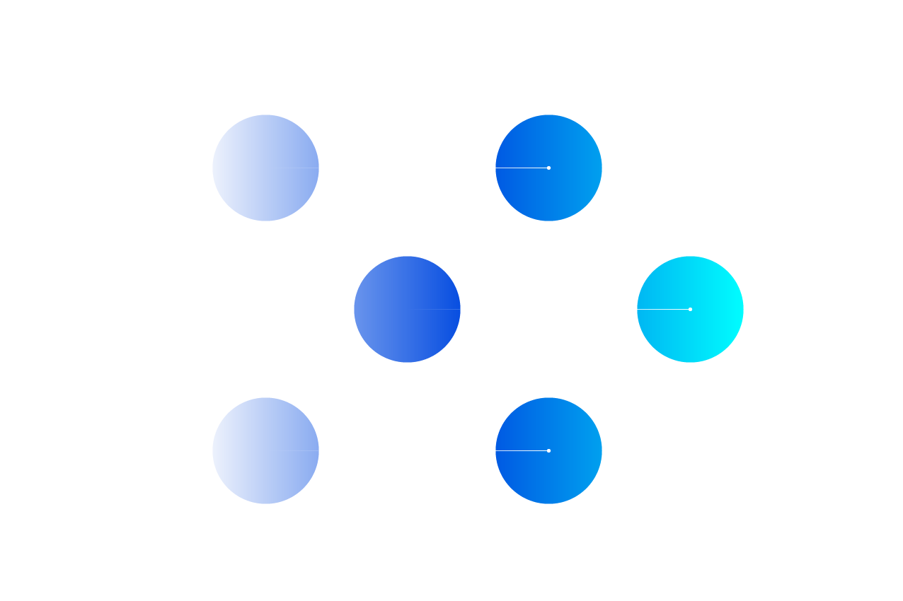Tech illustration of circles