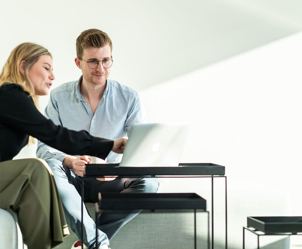 Colleagues in an informal meeting
